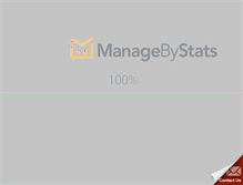 Tablet Screenshot of managebystats.com